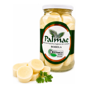 Palmito Pupunha Orgânico Palmae em Rodelas 550g para Saladas