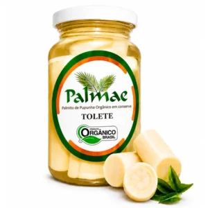 Palmito Orgânico Pupunha Inteiro 550g Macio Premium Vidro
