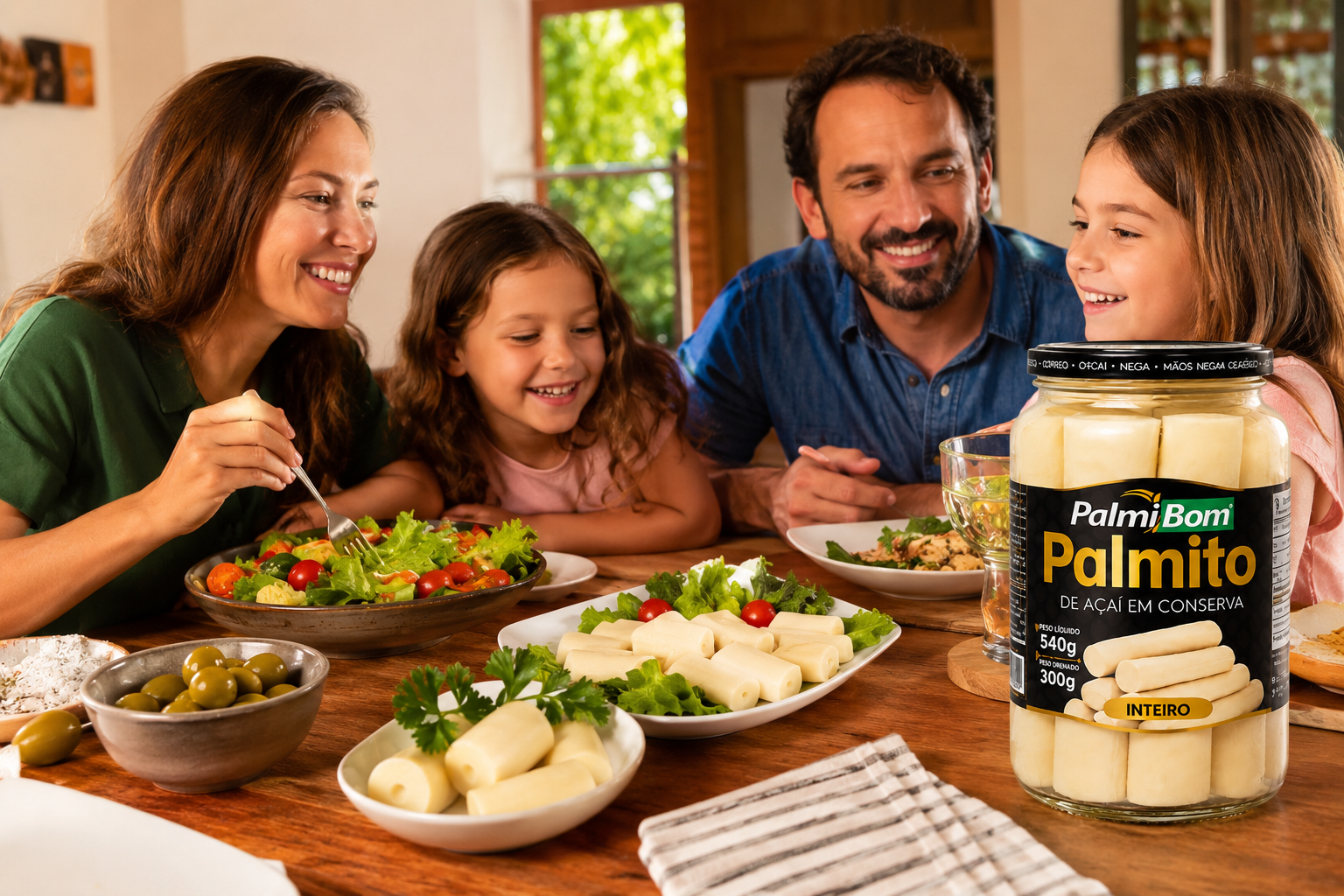 Kit 3 Palmito Açaí Inteiro 540g - 300g Drenado (Cada) - Imagem 3