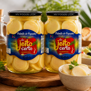 Kit 2 Palmito Pupunha Rodela 550g - 300g Peso Drenado (Cada)