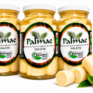 Kit com 3 Palmitos Pupunha Inteiro Orgânico — 550g cada