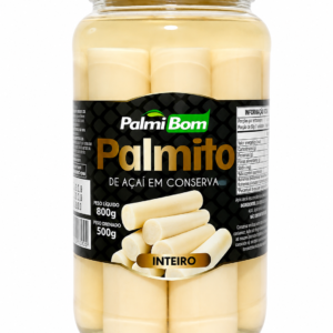 Palmito de Açaí Inteiro em Conserva PalmiBom 800g – 500g Drenado | Qualidade Premium