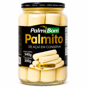 Palmito Açaí Inteiro 540g — 300g Drenado