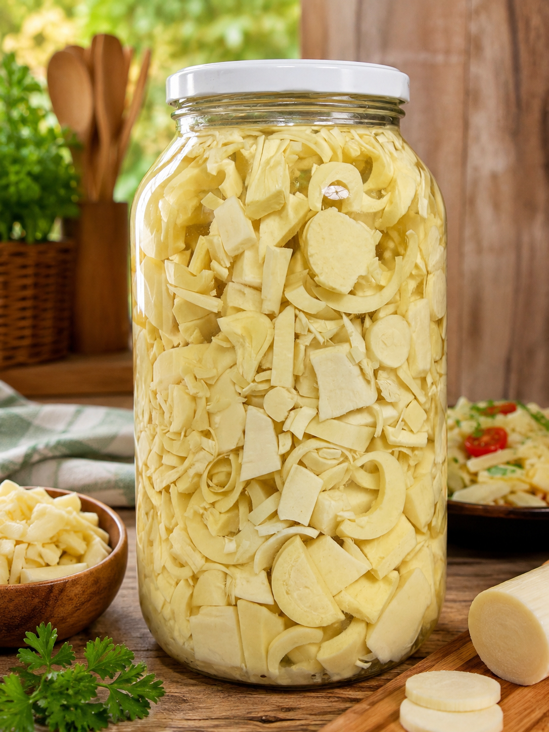 Palmito Pupunha Orgânico Salada 3kg - 1,8kg Drenado - Imagem 3