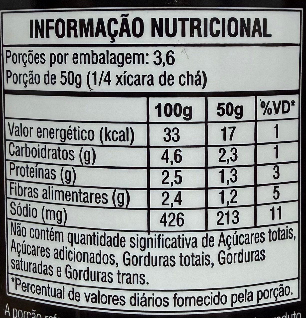 Kit 3 Palmito Açaí Picado 540g - 300g Drenado - Imagem 6